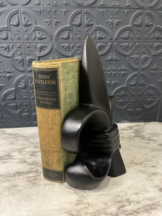 Black Fleur De Lis Bookend