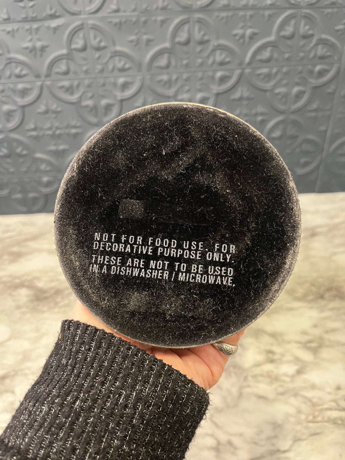 Large Hammered Aluminum Decorative Vase