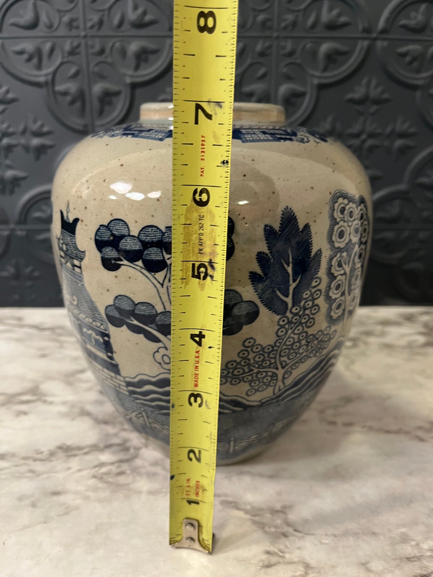 Grey and Blue Vase 1940's