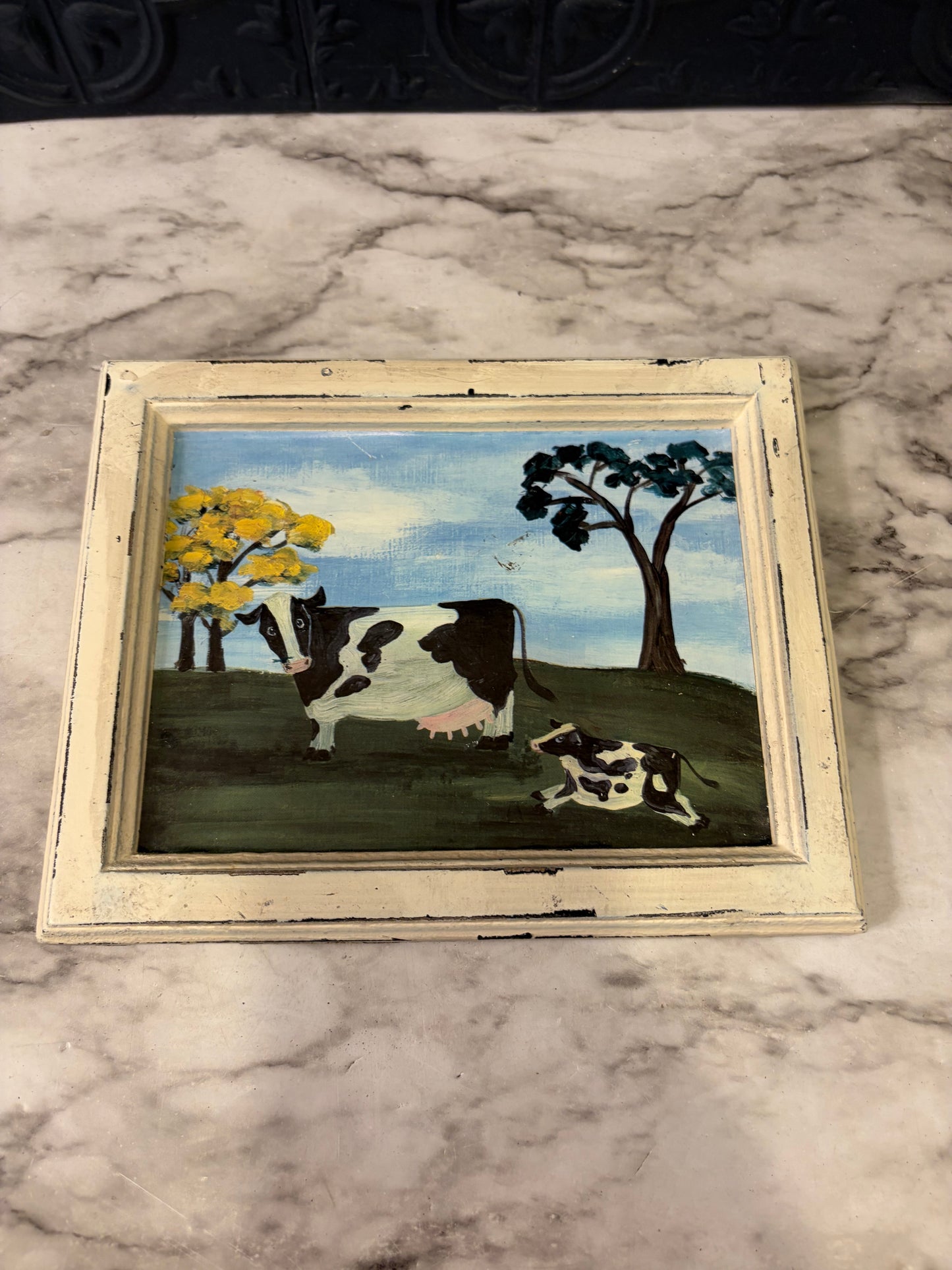 Cow  and Calf Print