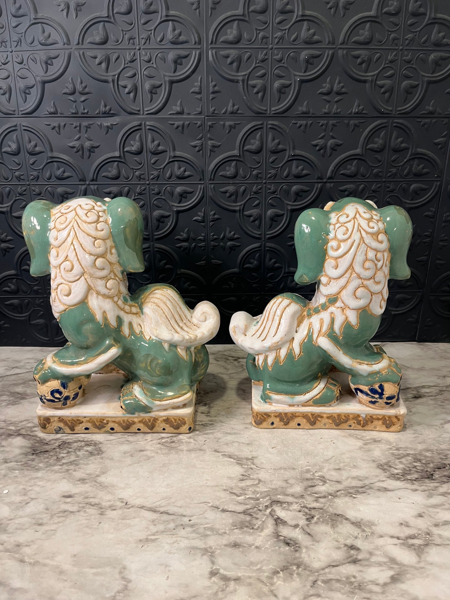 Pair of Hollywood Regency Foo Dogs