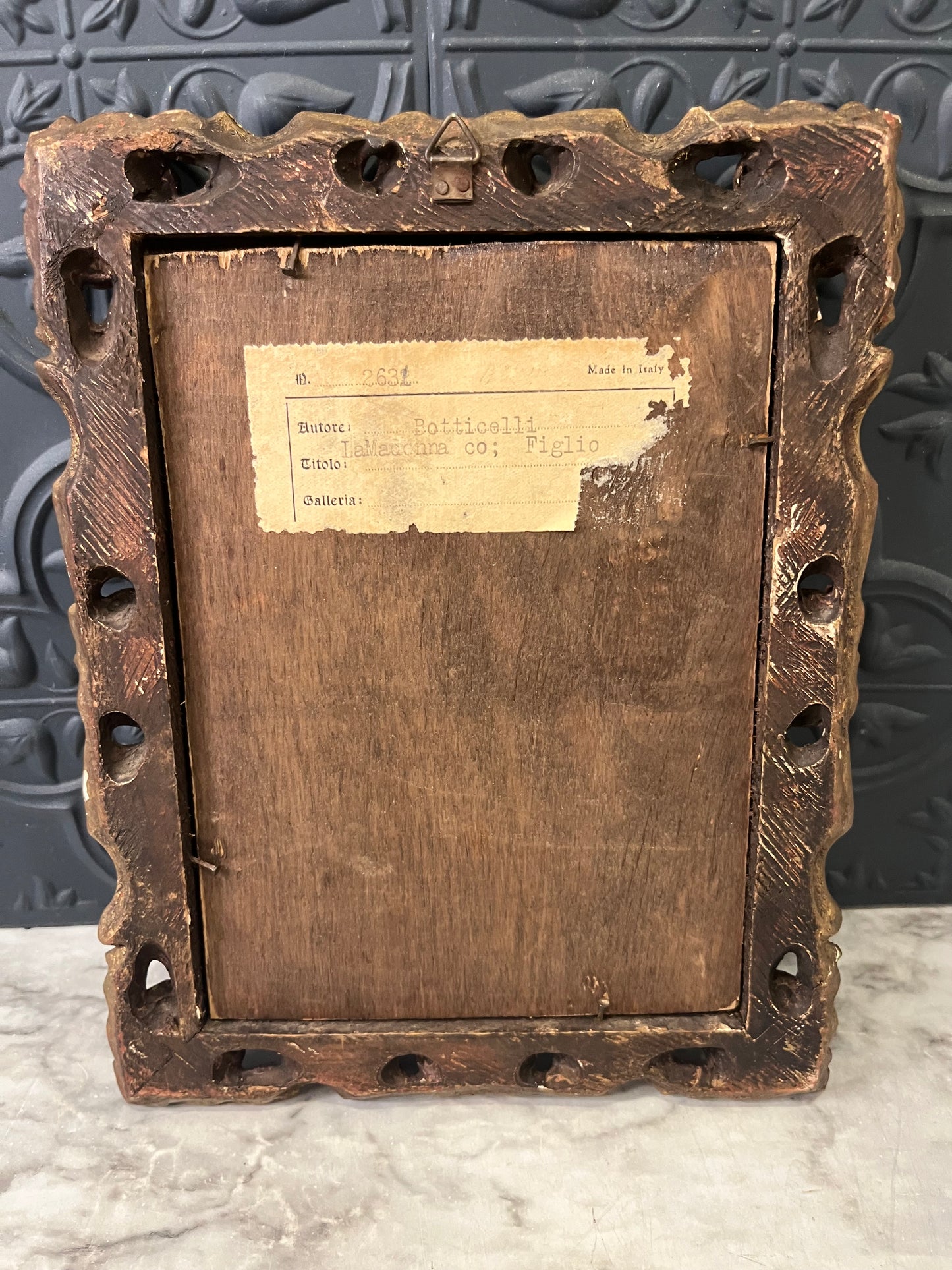 Madonna and Child Print on Board