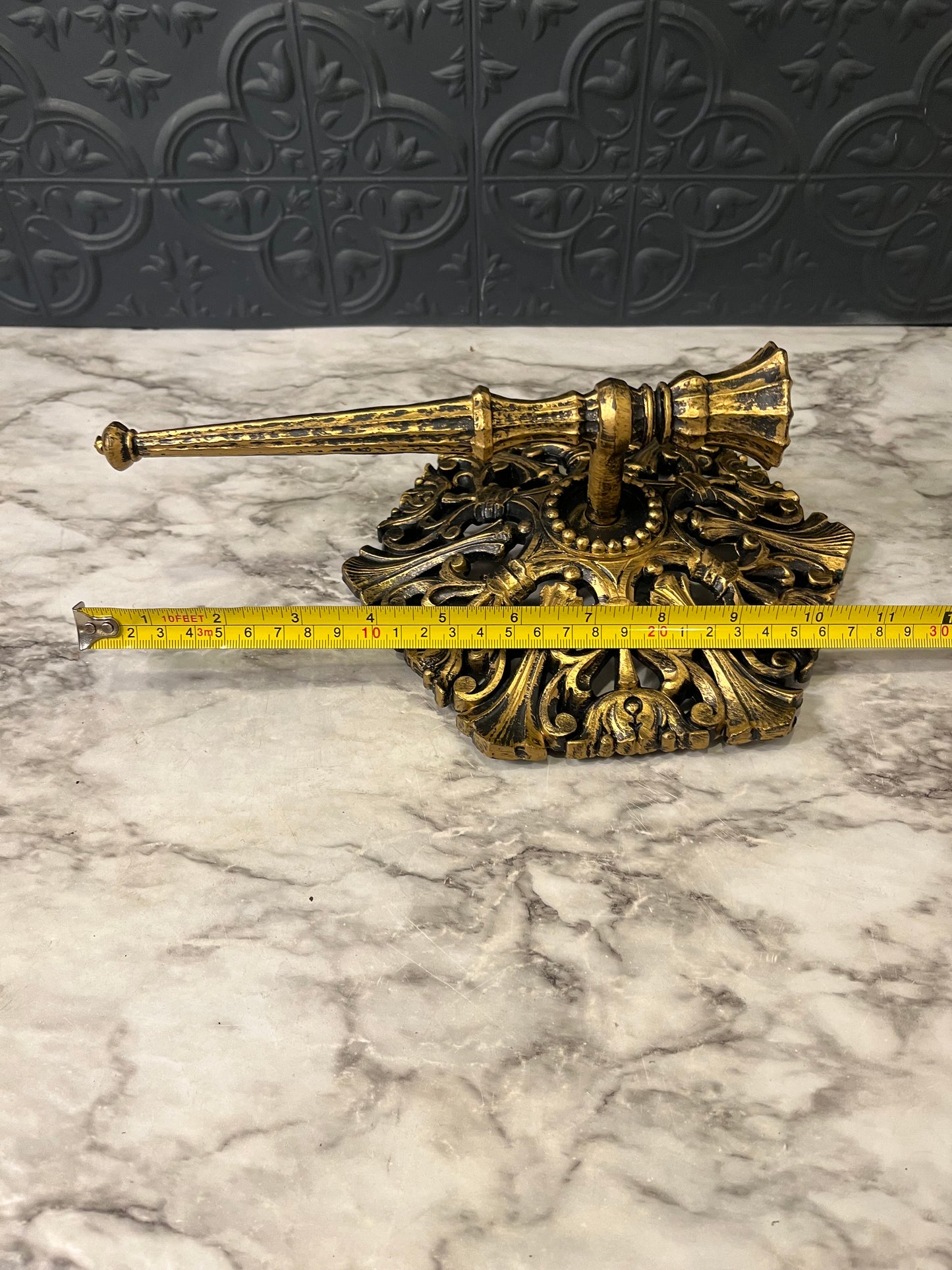 Gold and Black Hexagon Wall Sconce