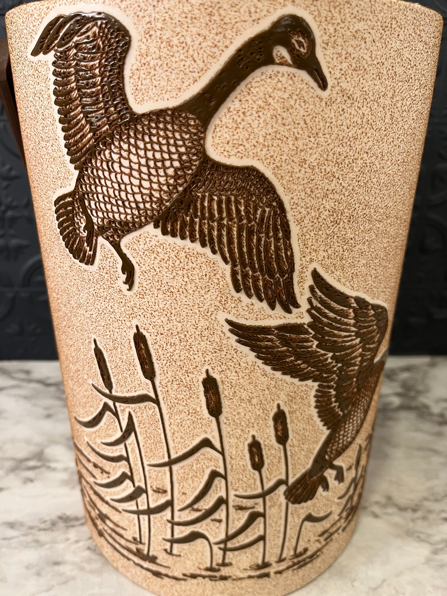 MCM Ducks in Flight Fiberglass Ice Bucket