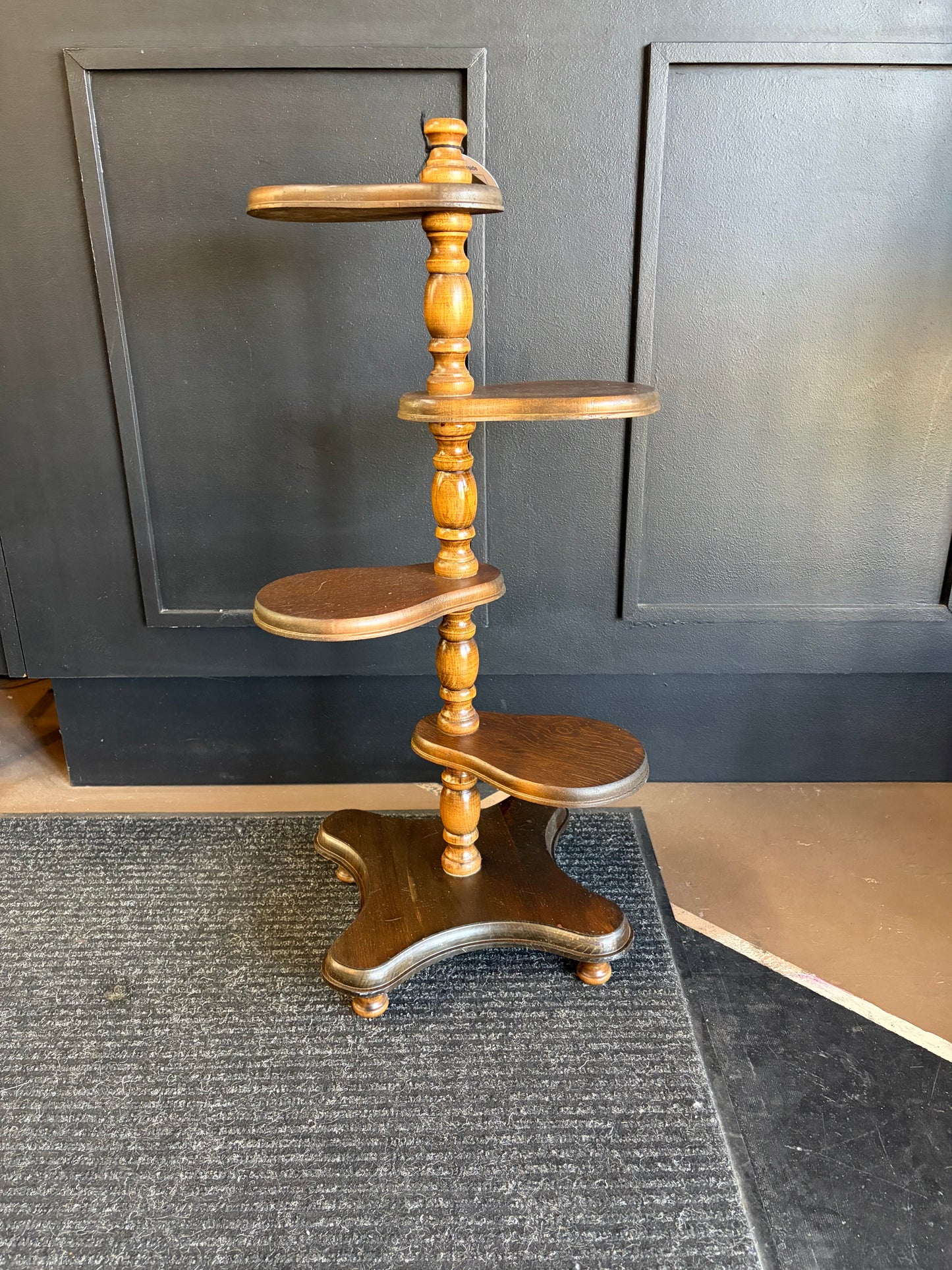 Mid Century Four Paddle Plant Stand