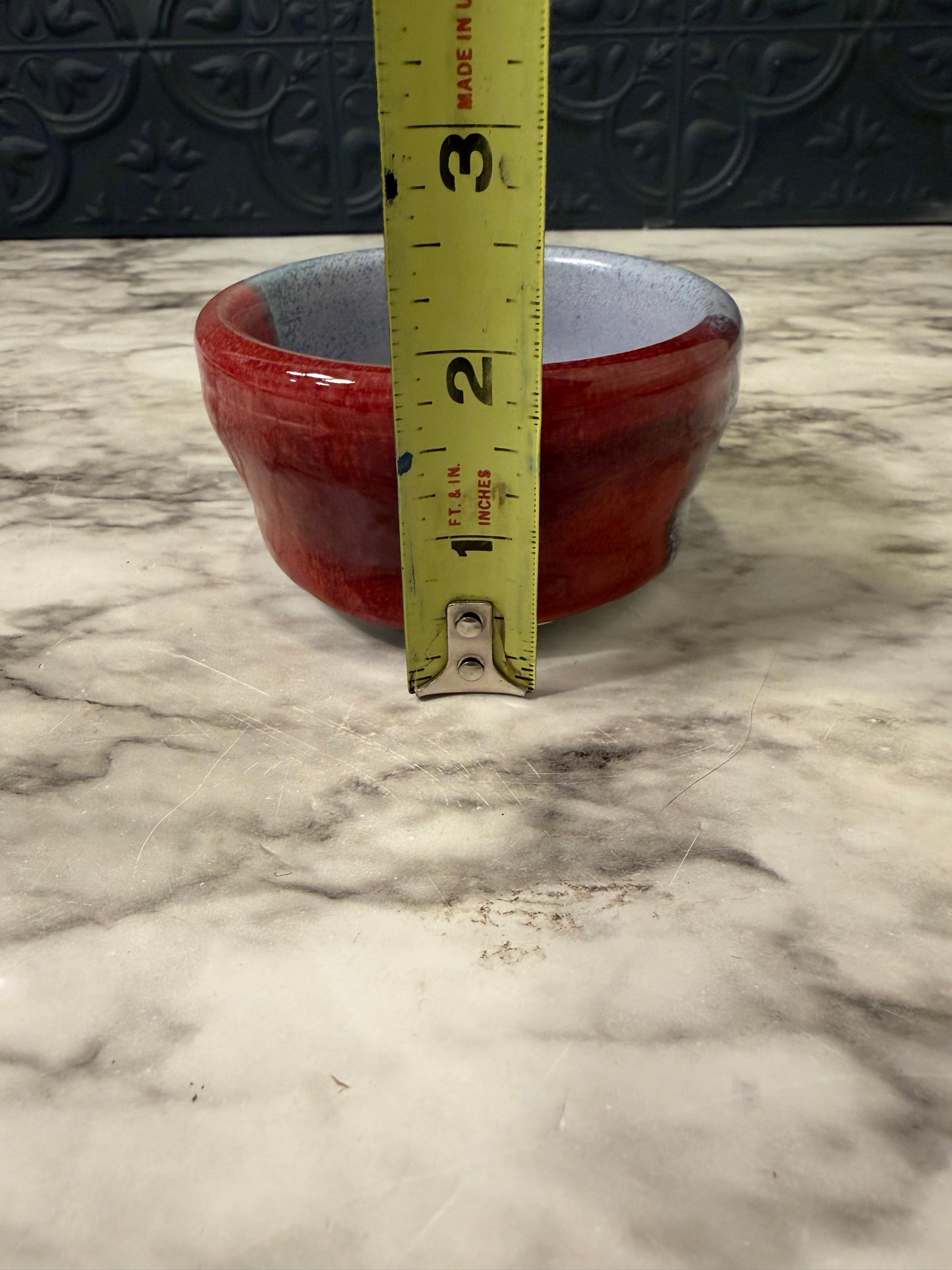 Small Red and Grey Pottery bowl
