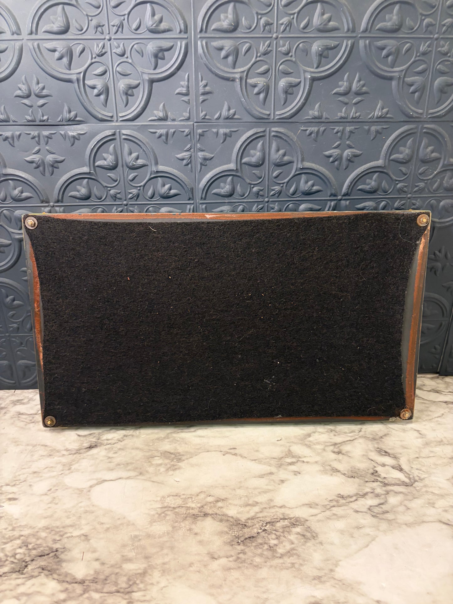 Rectangle Mirror Tray with Twisted Lucite