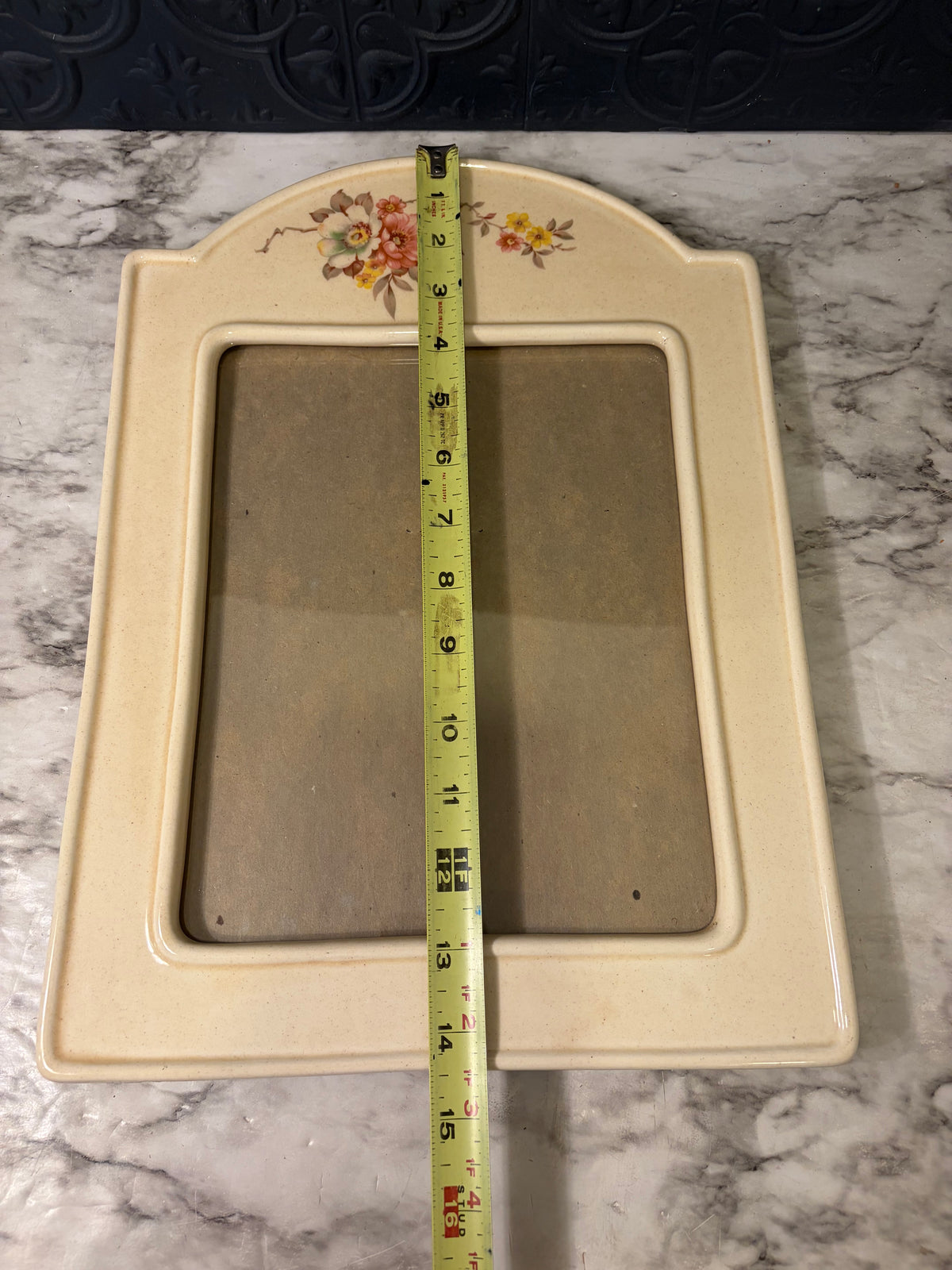 Ceramic Frame with Floral Arch