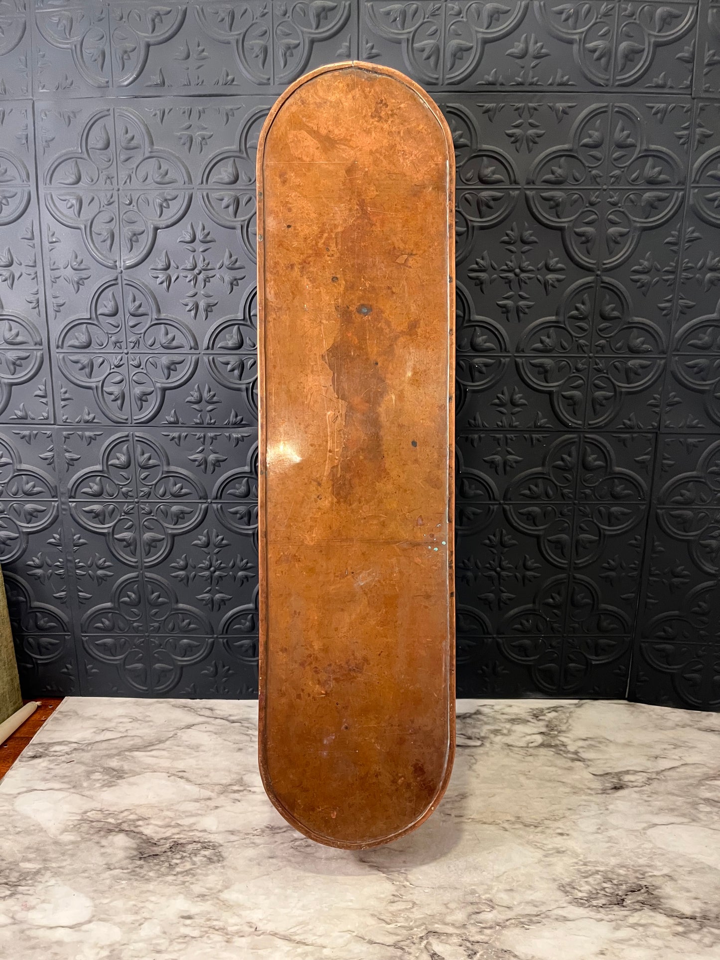 Long Copper Oval Planter