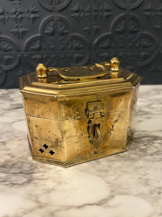 Hexagon Brass Cricket Box