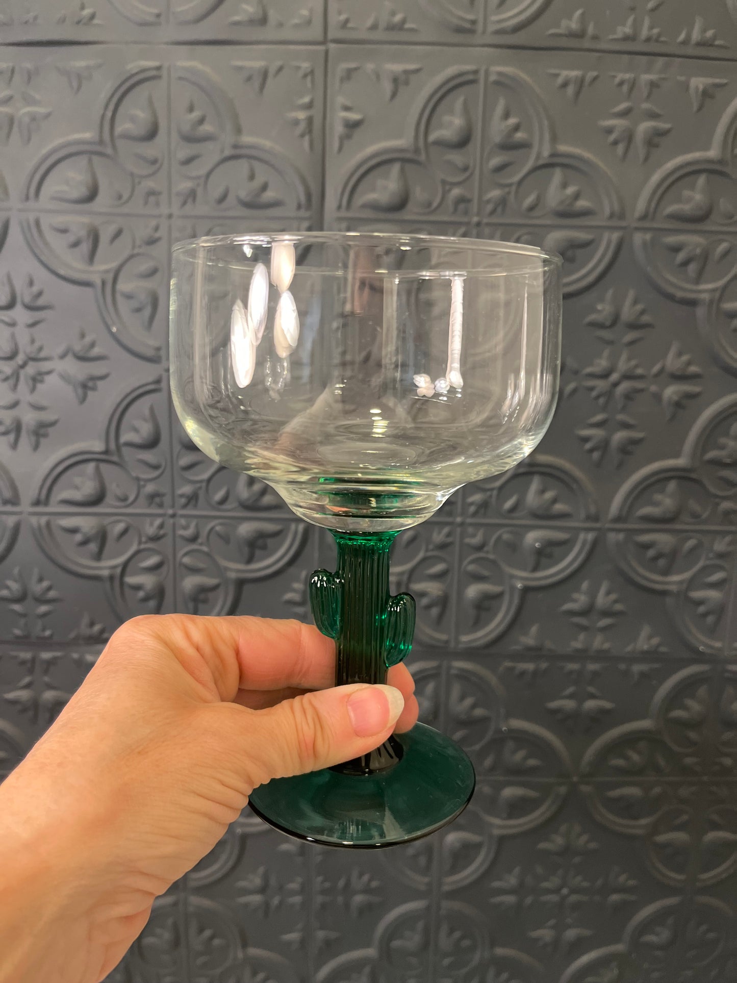 Set of 4 Cactus Stem Margarita Glasses
