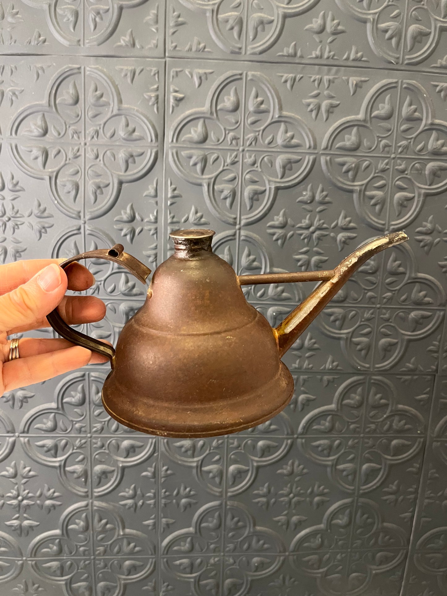 Vintage Copper Oil Can