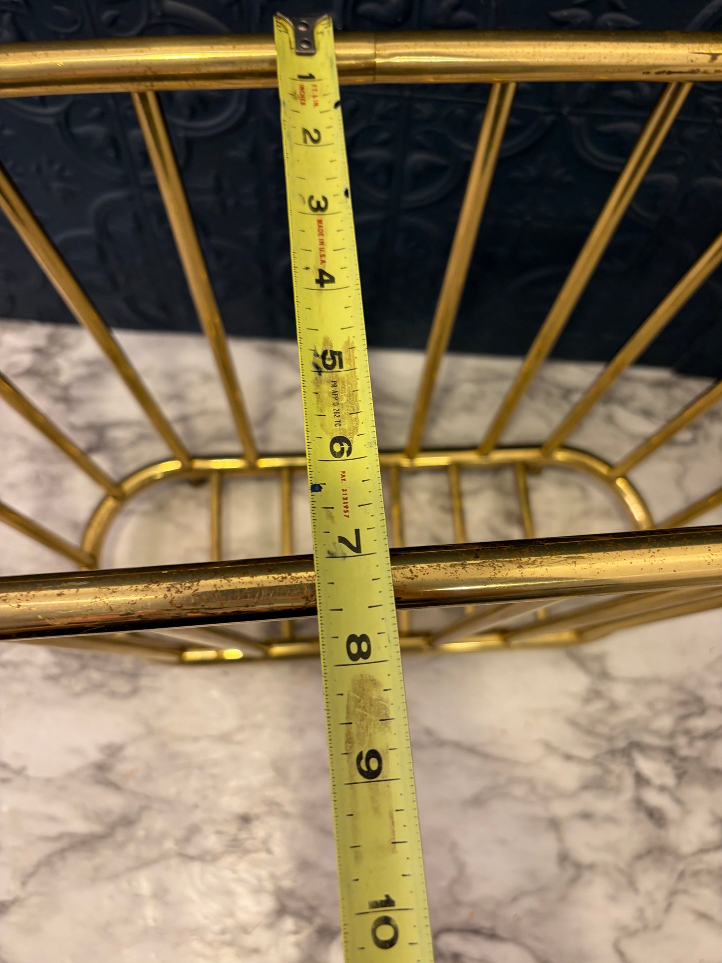 Brass Oval Magazine Holder