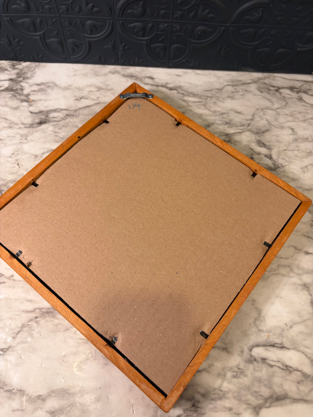 Leaf Shape Doiley Framed
