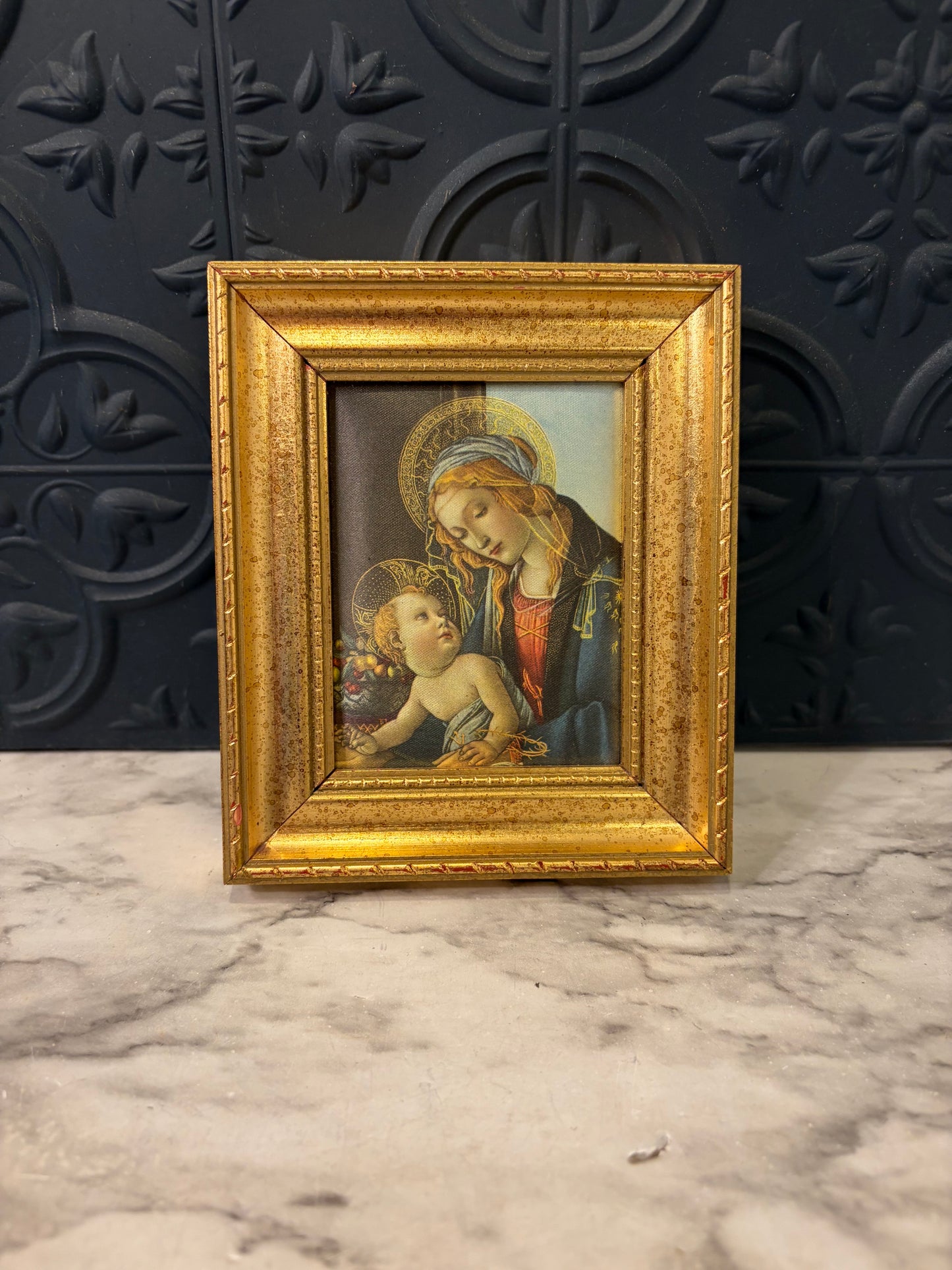 Silk Print of Madonna and Child