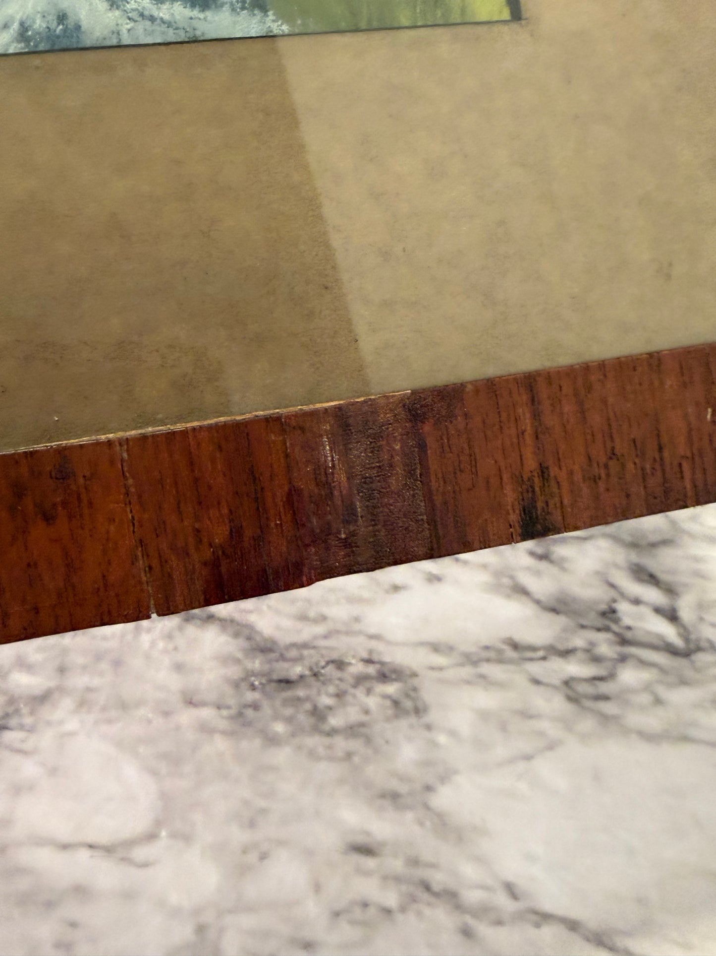 Vintage Pastel Landscape Drawing with Aspen