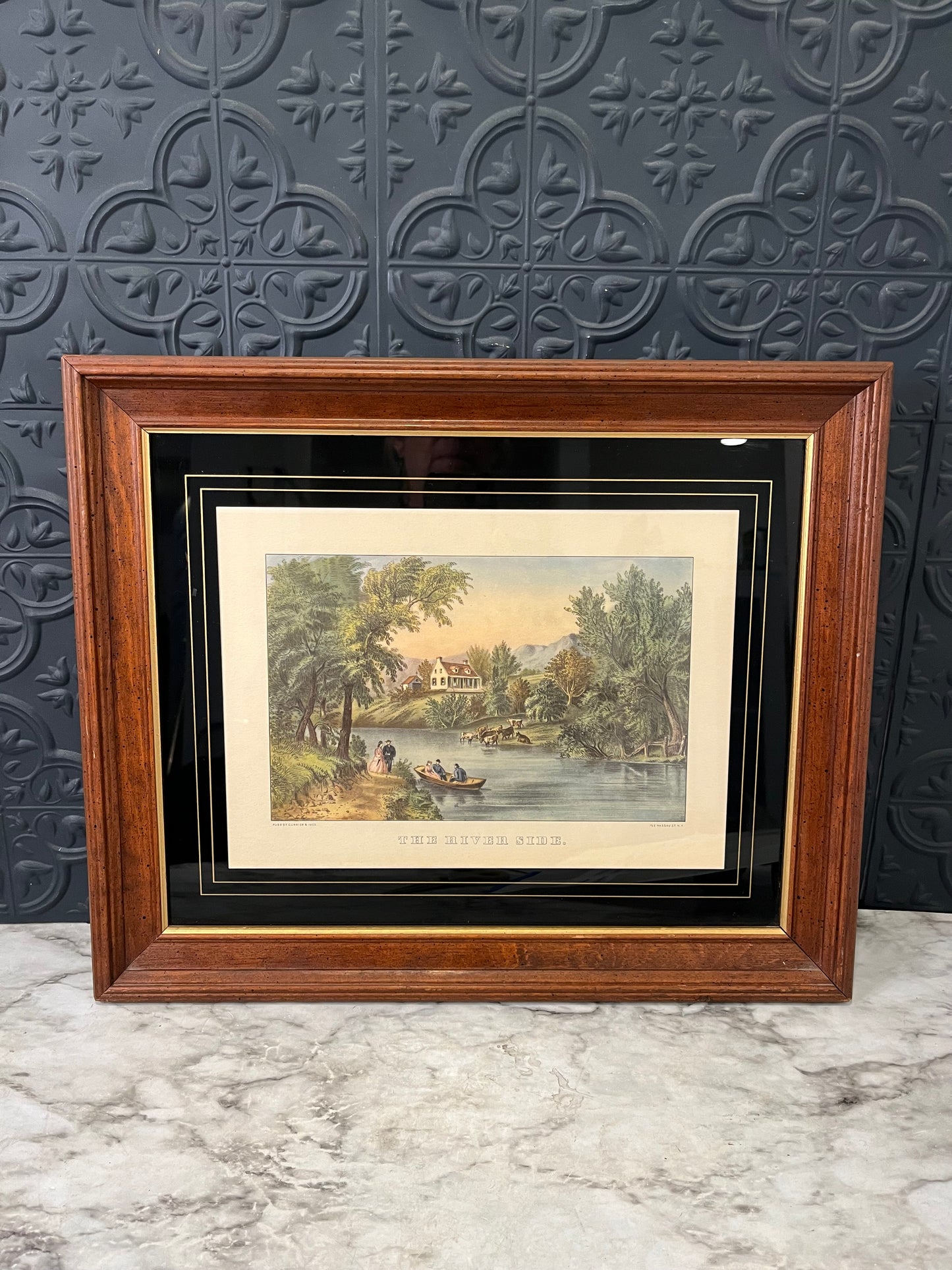 The Riverside Print Framed