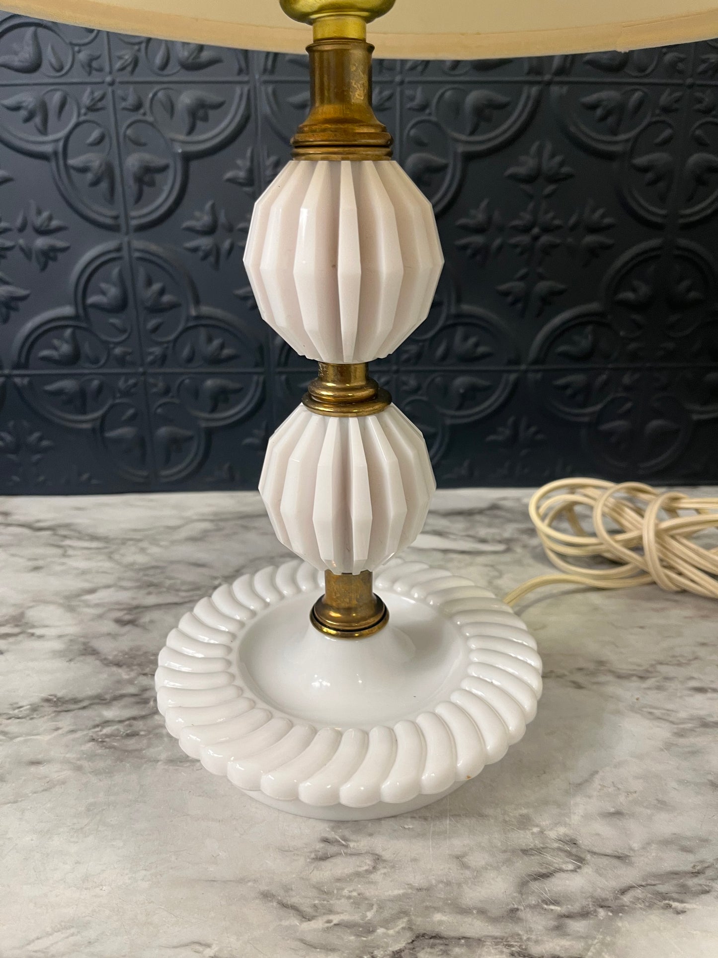 White Plastic Lamp small