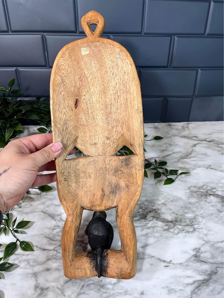 Carved wooden mask