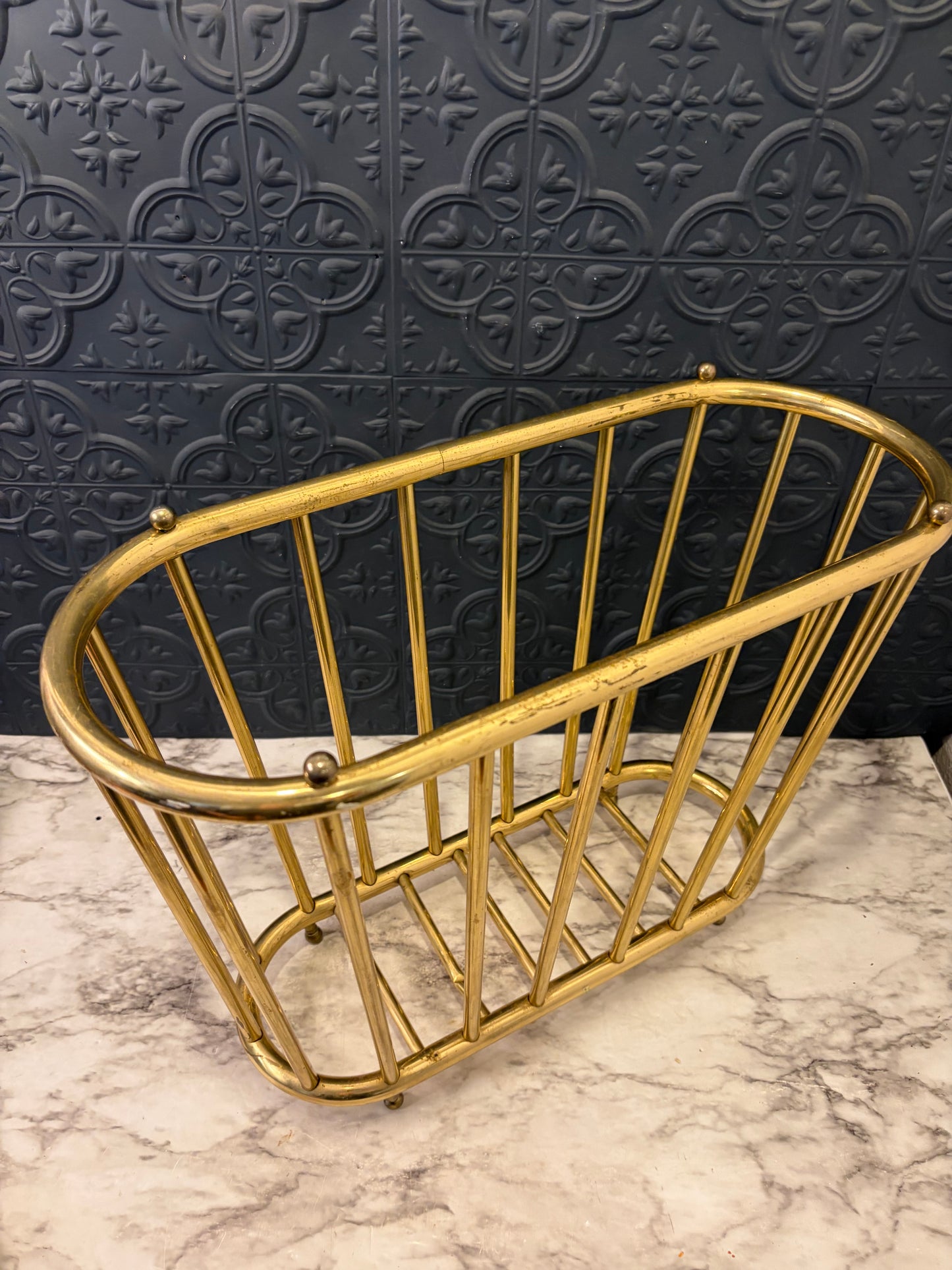 Brass Oval Magazine Holder