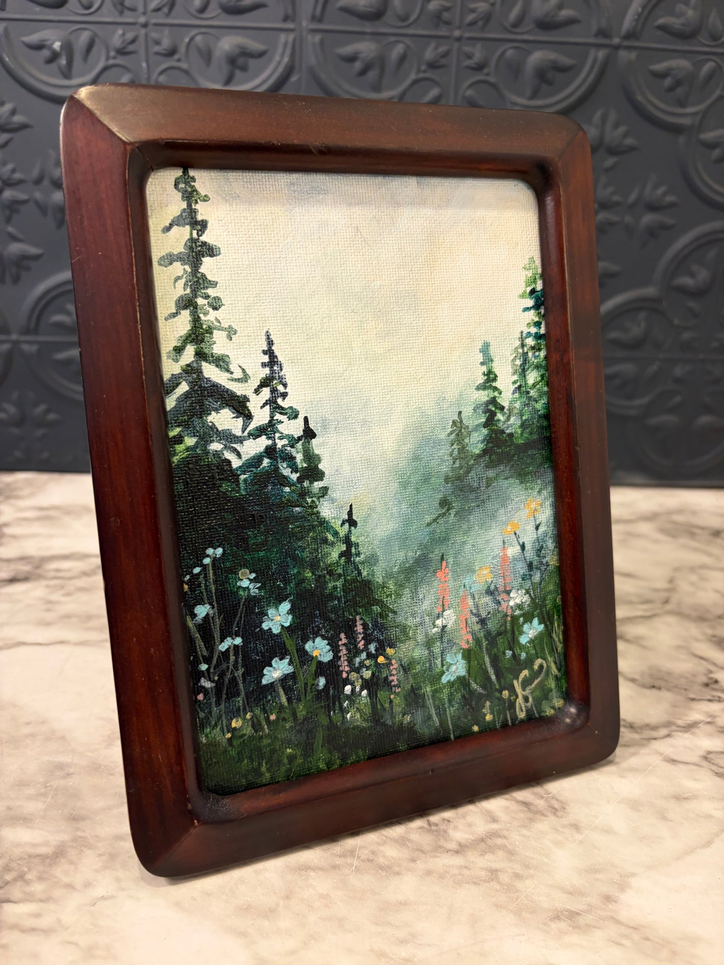 Mountain Flowers Original Painting by Jessie