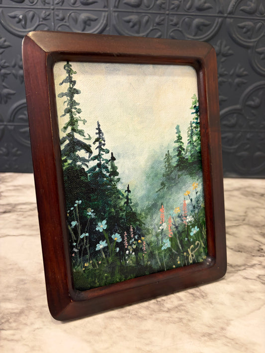 Mountain Flowers Original Painting by Jessie