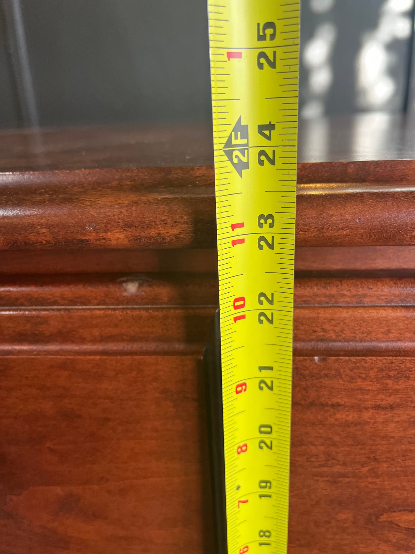 Small Dark 2 Drawer Nightstand