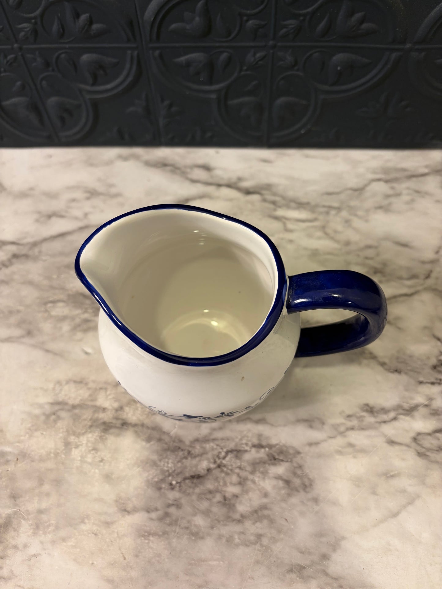 Home Brand Blue and White Pitcher Small