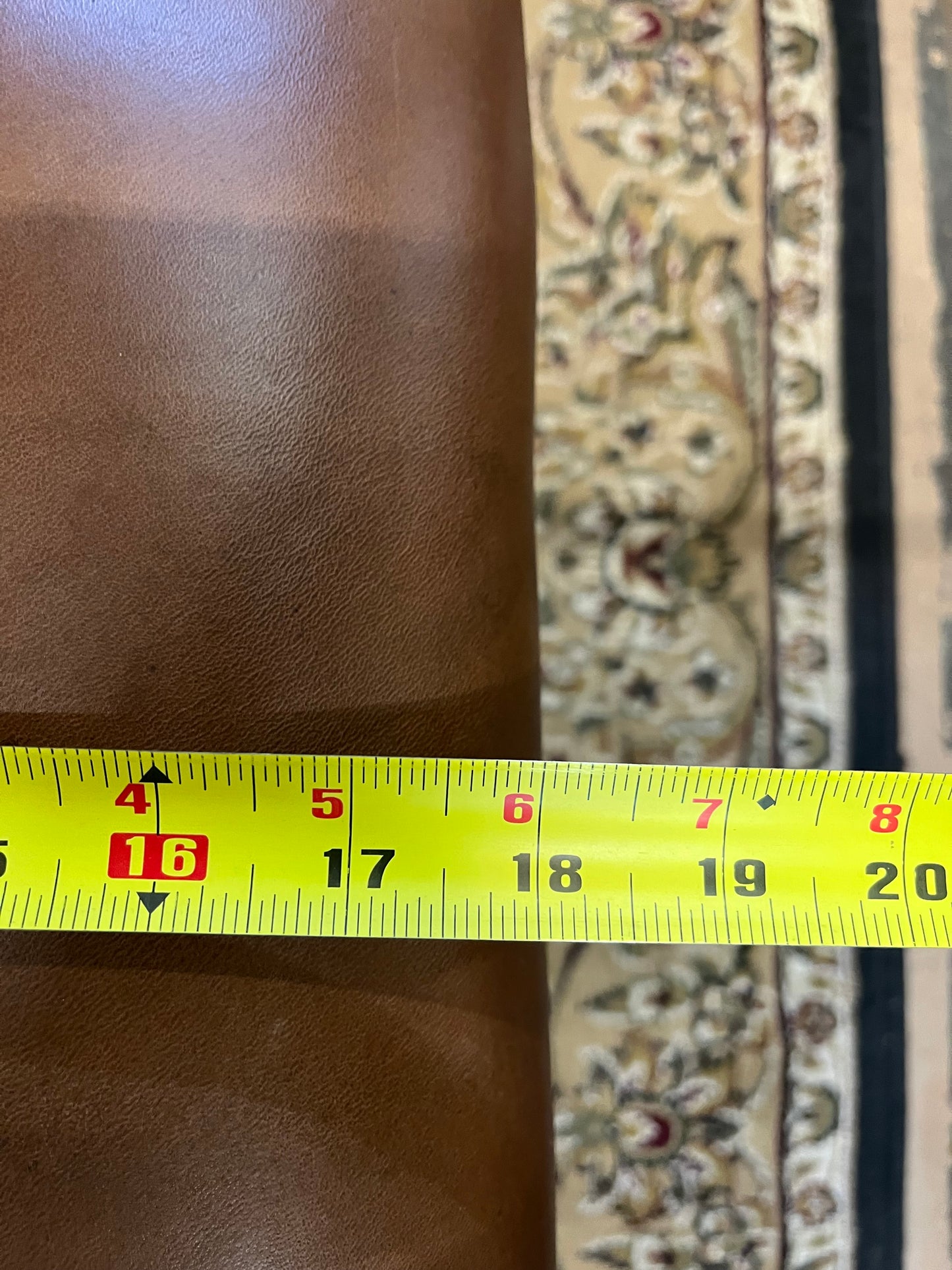 Pottery Barn Leather and Metal Stool/Ottoman