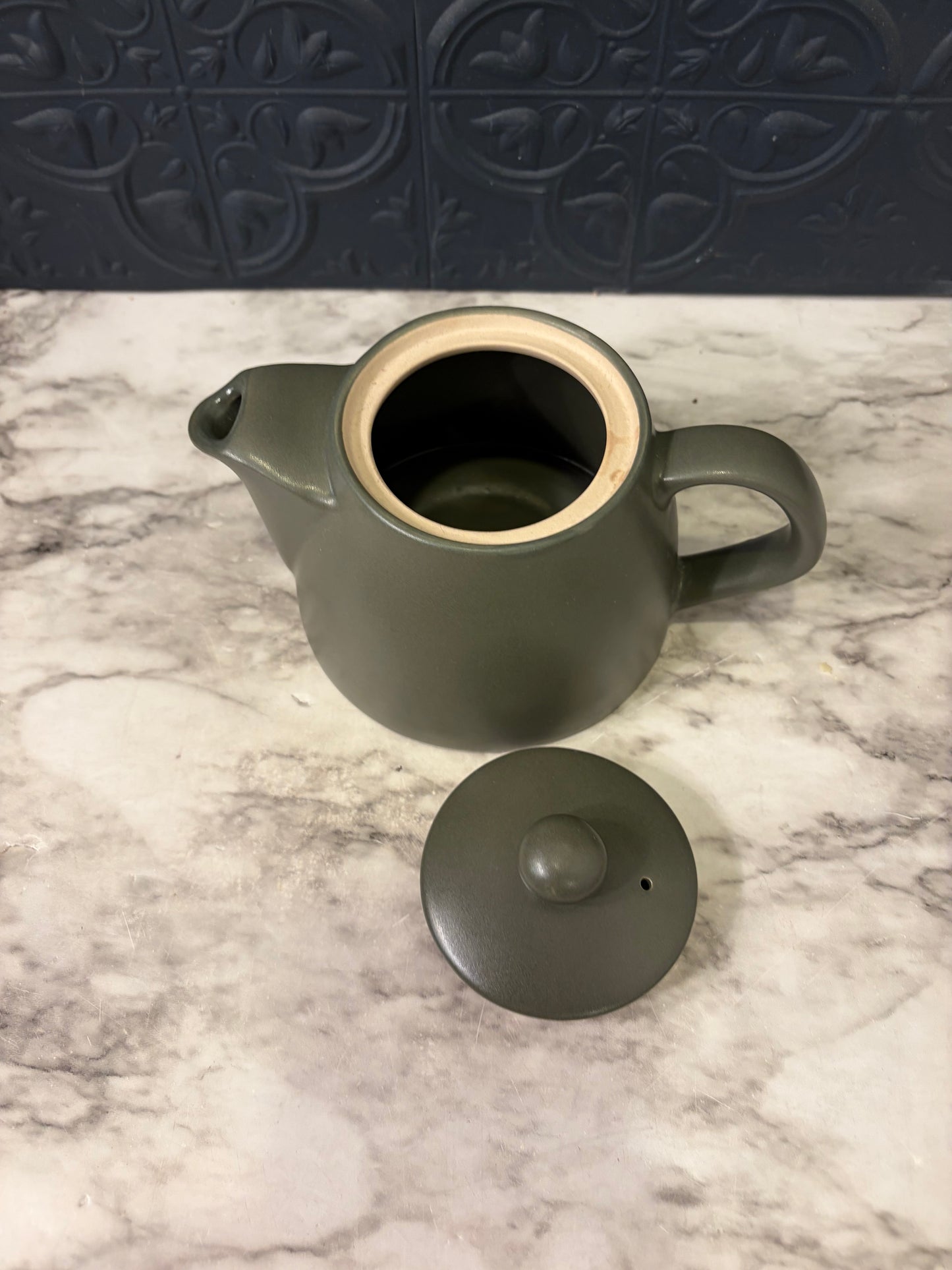 Small Greenish Gray Teapot
