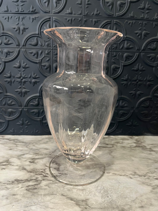Tiffin Light Pink Glass Vase