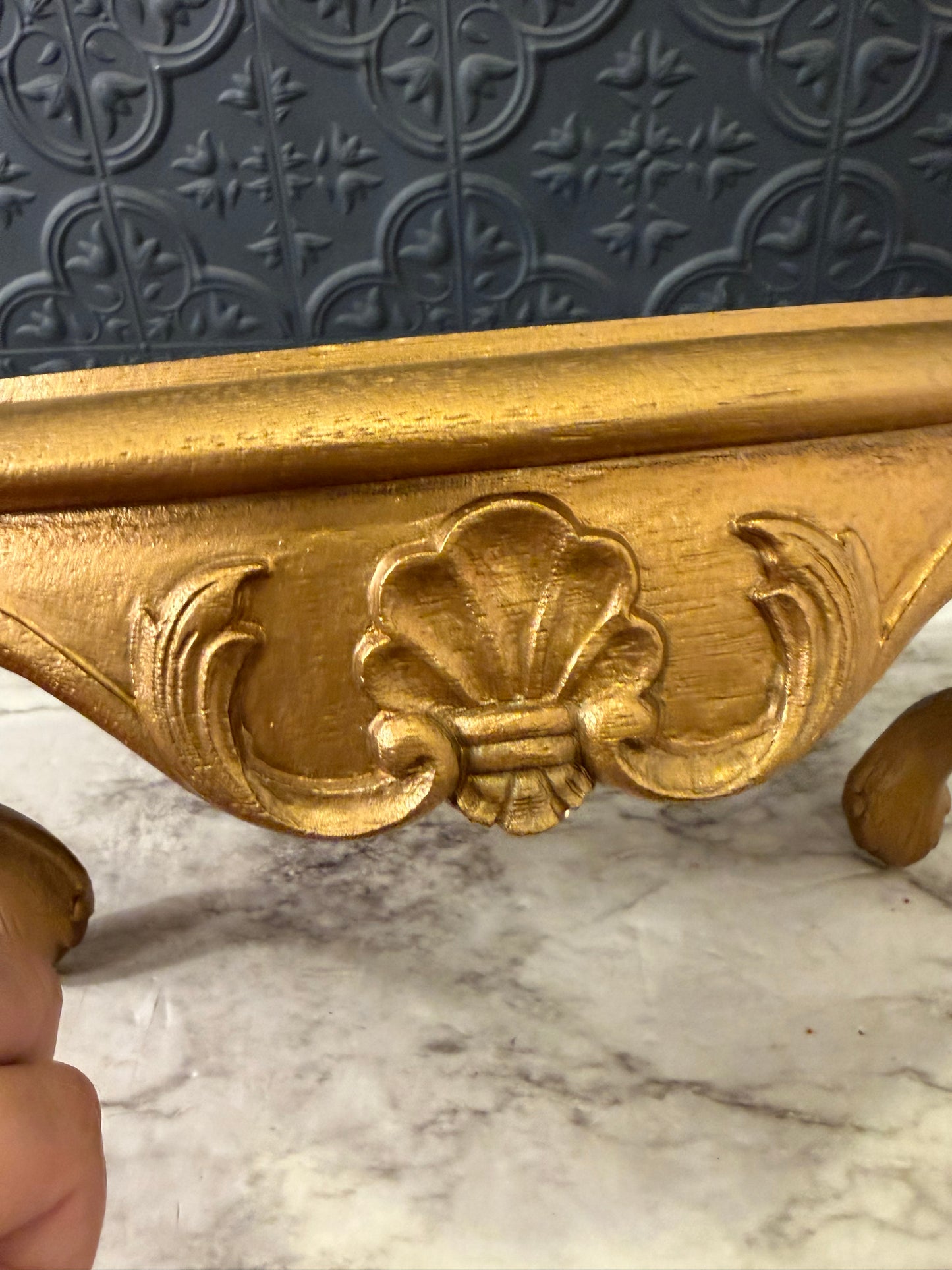 Gold Burwood Trinket Shelf