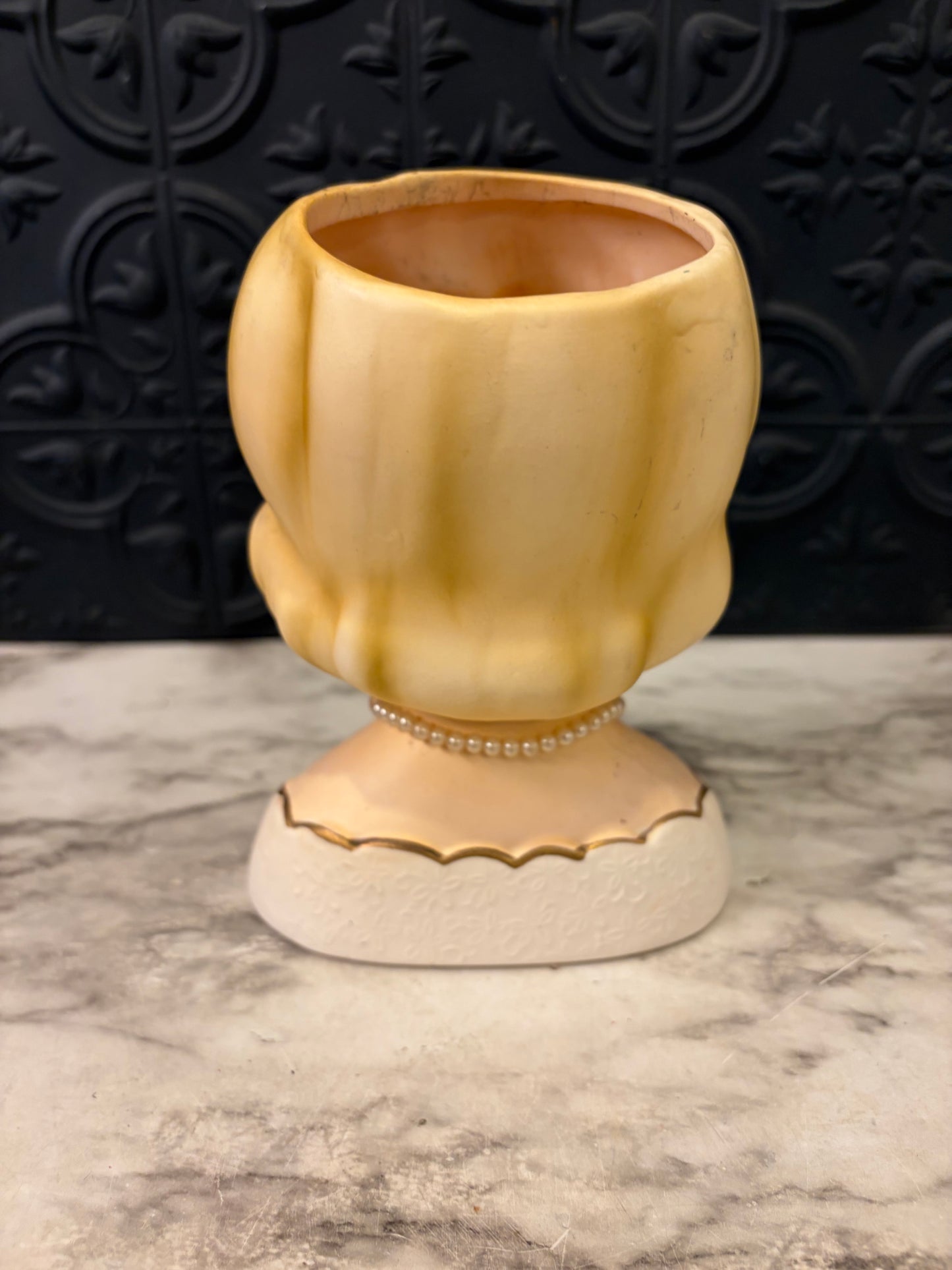 1962 National Pottery Lady Head  Vase