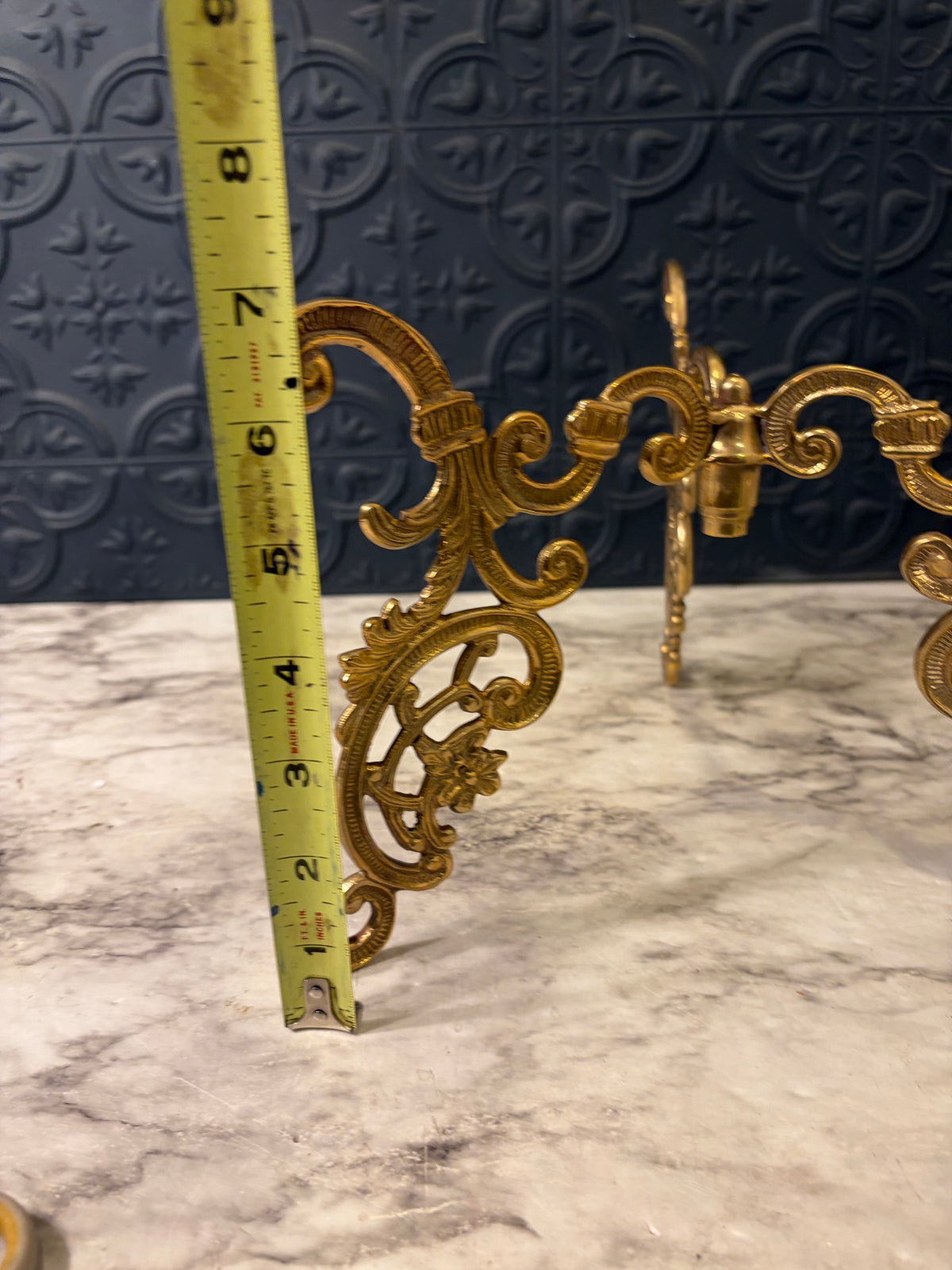 Ornate Brass three Leg Plant Stand