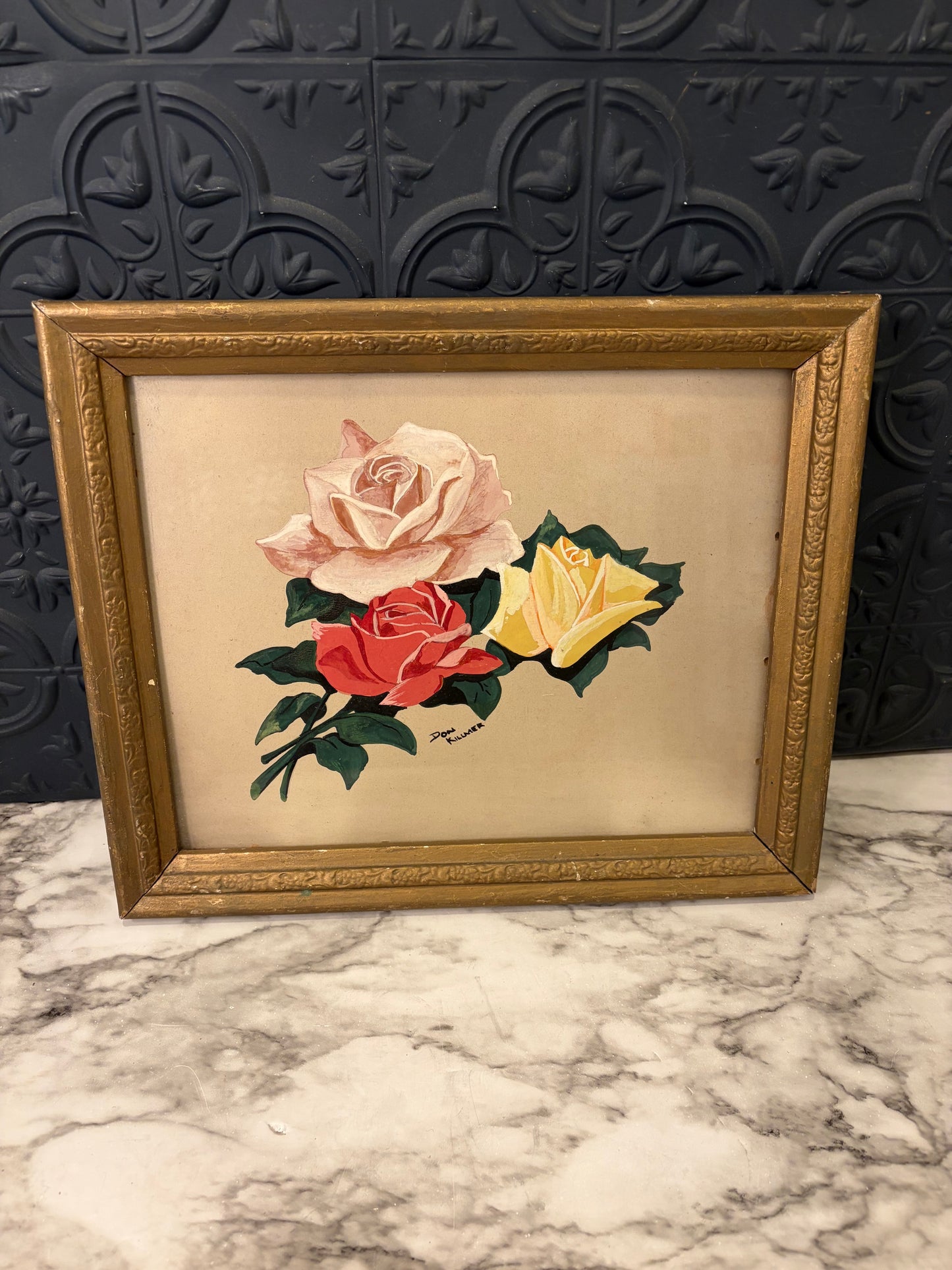 Original Rose Painting by Don Kilumer