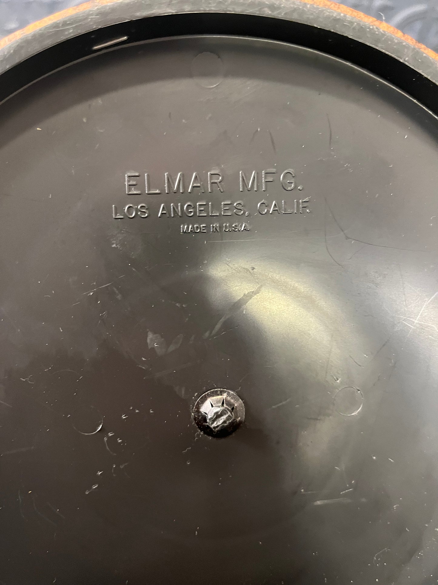 Faux Burlwood Vintage Ice Bucket