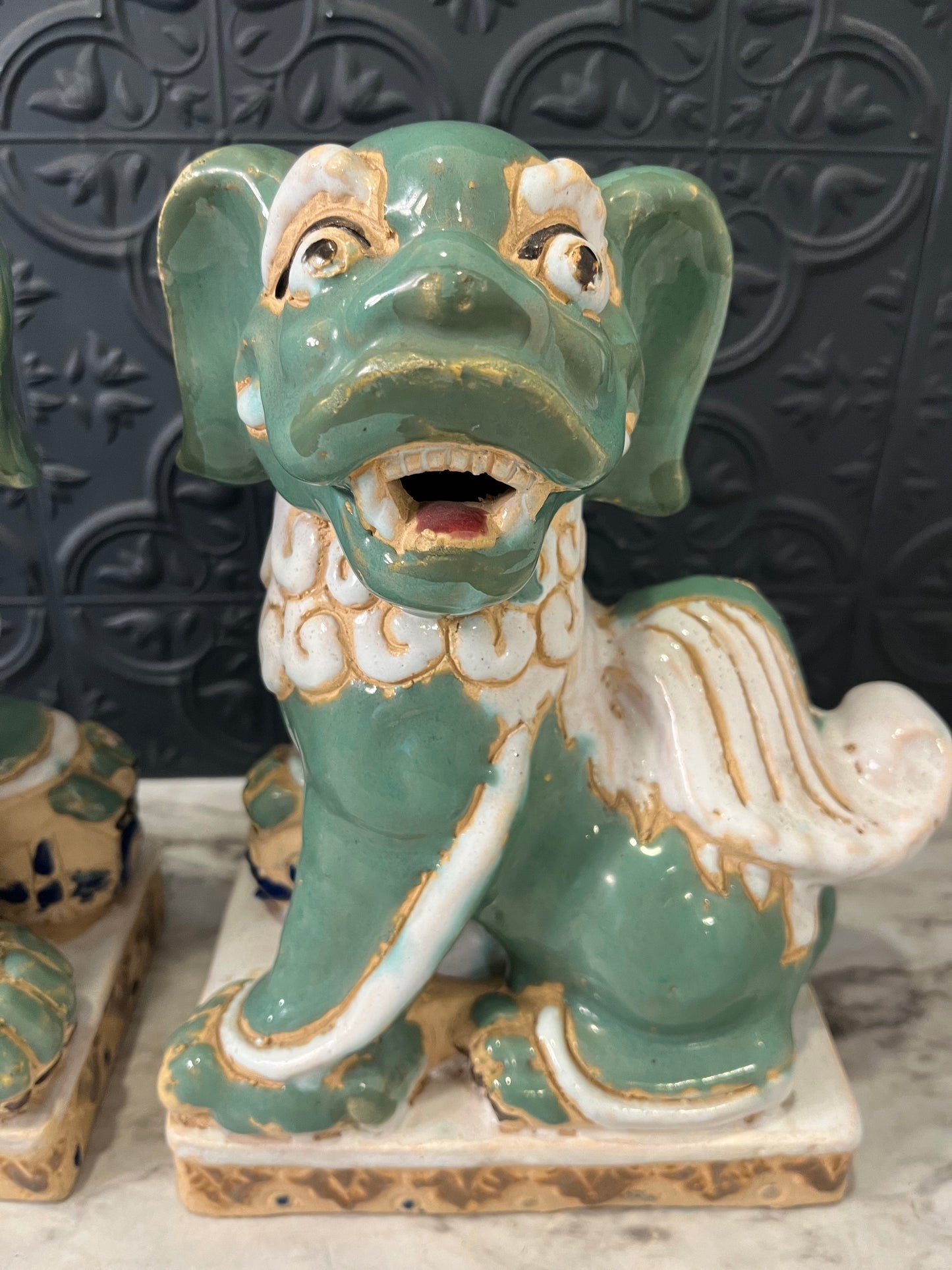 Pair of Hollywood Regency Foo Dogs