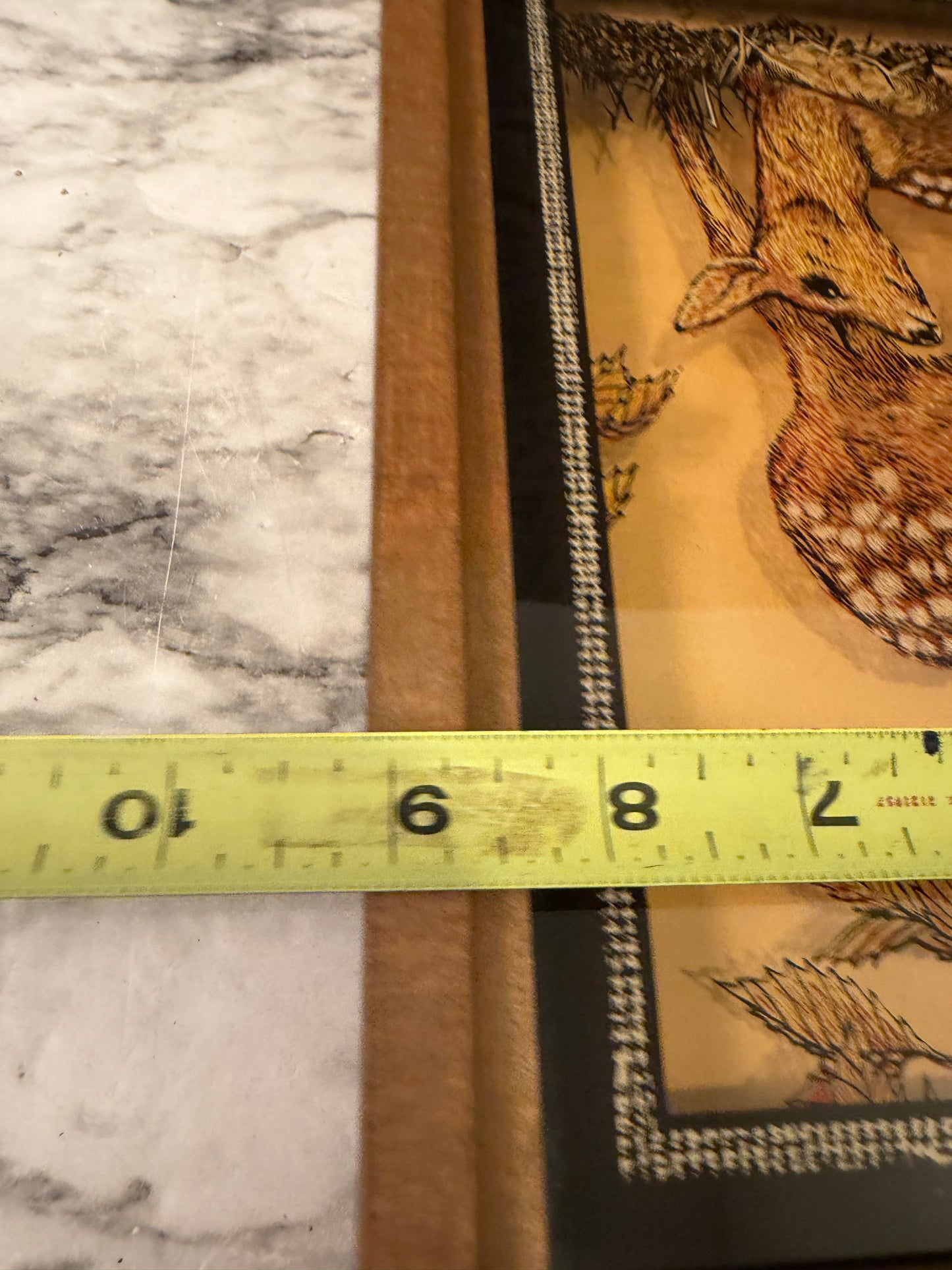 Reverse Print on Glass Deer