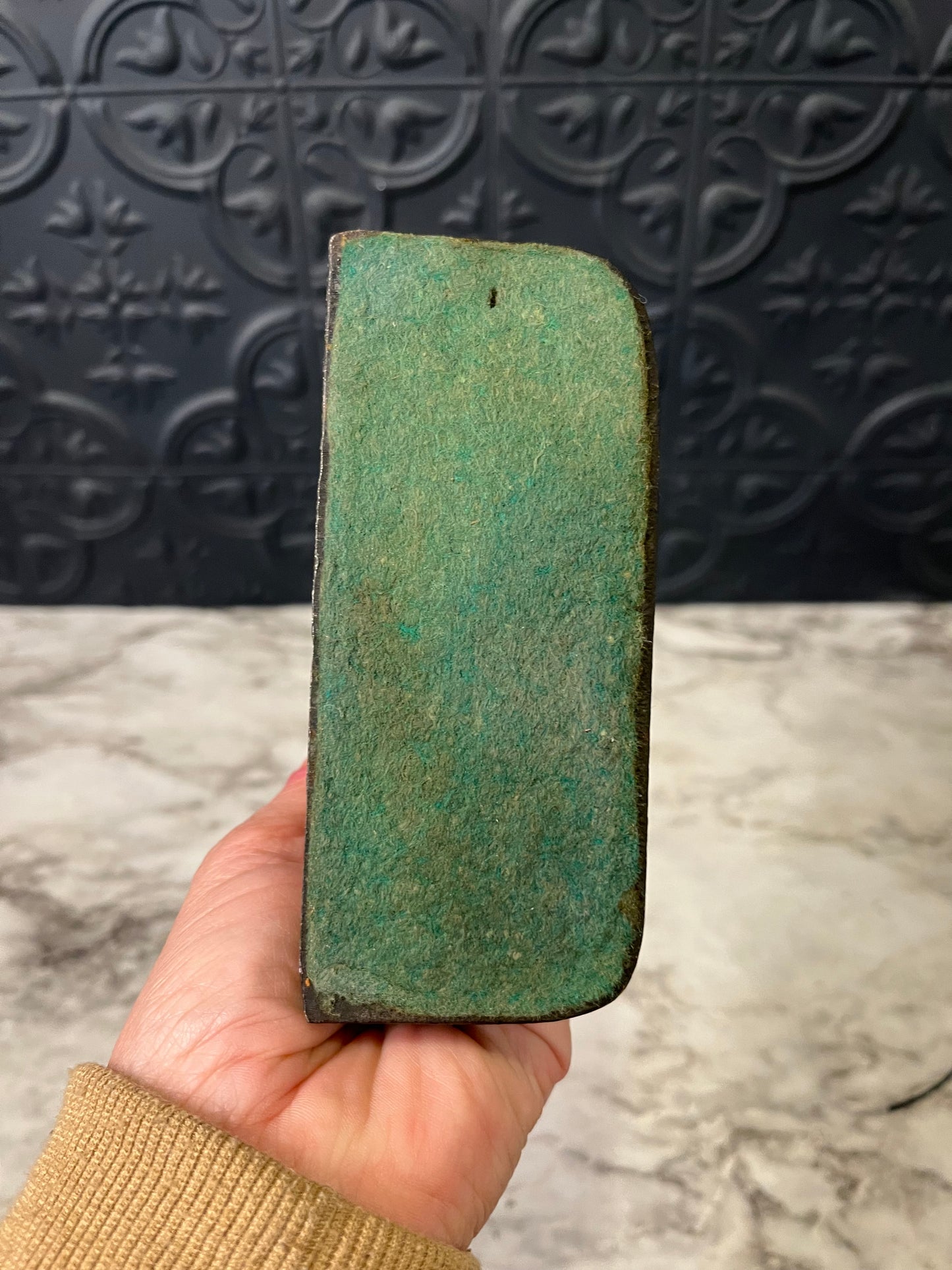 Metal ship bookend or Doorstop