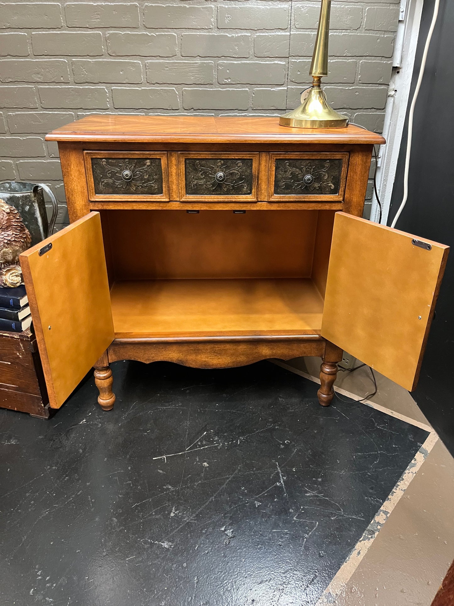 Small Cabinet with Faux Tin Insets