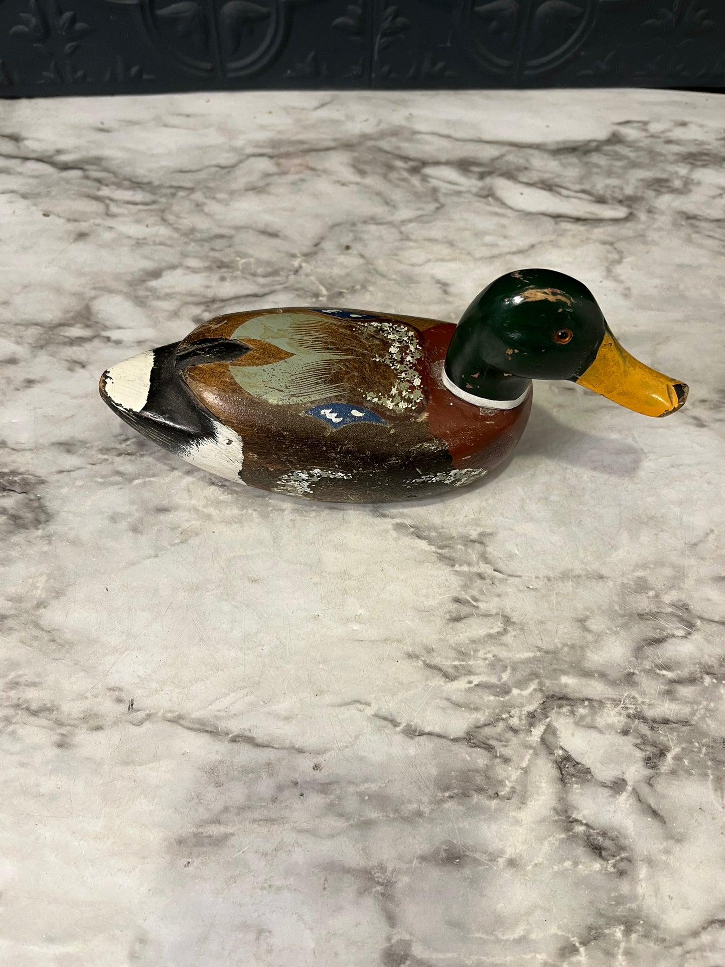 Small hand painted Mallard duck