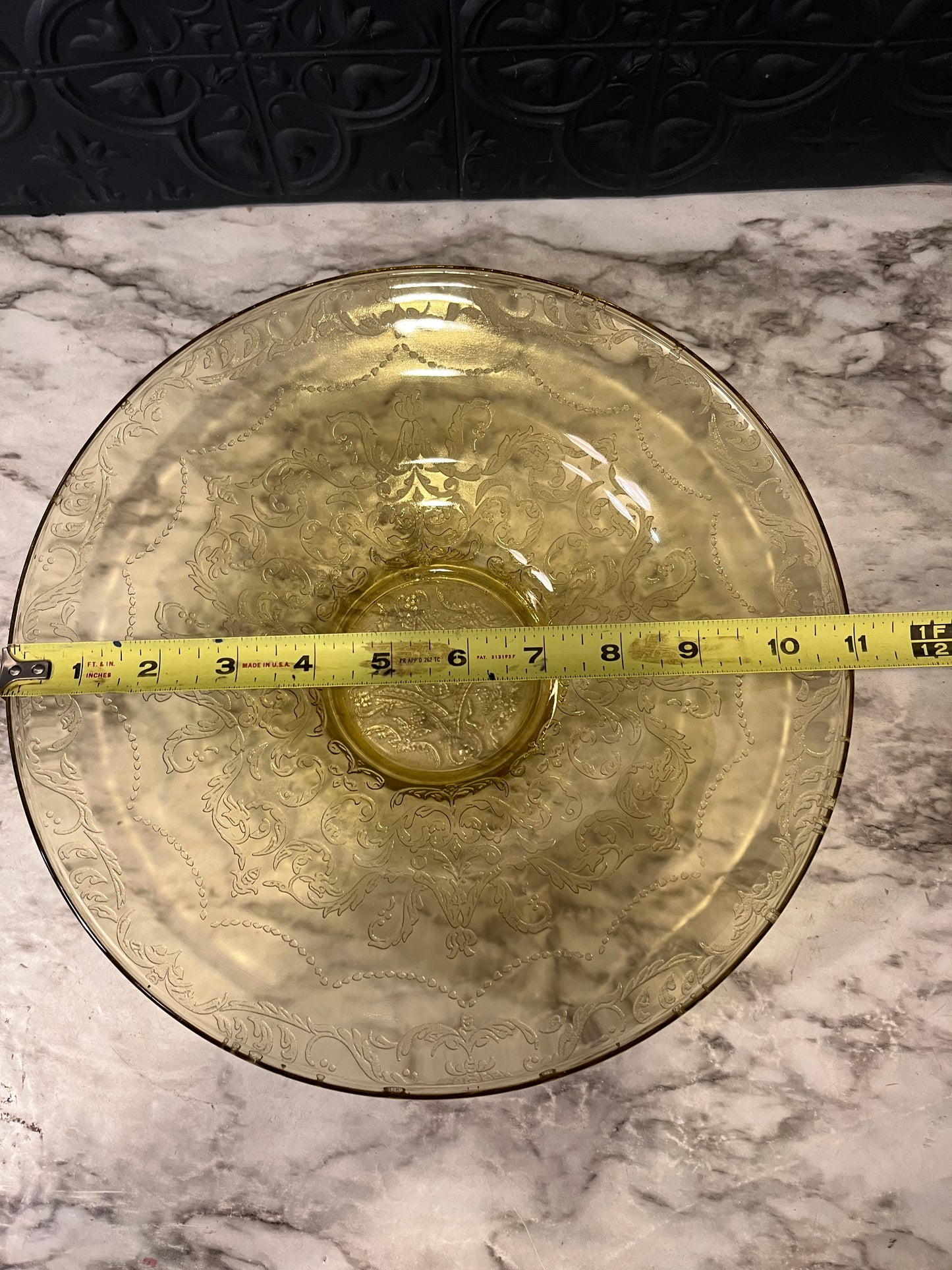 Federal Depression Glass Madrid Plate