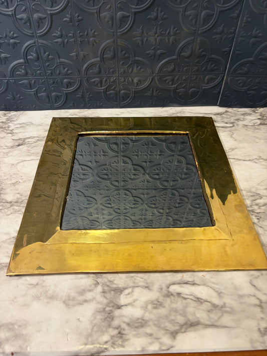 13.5 x 13.5 Brass Mirror