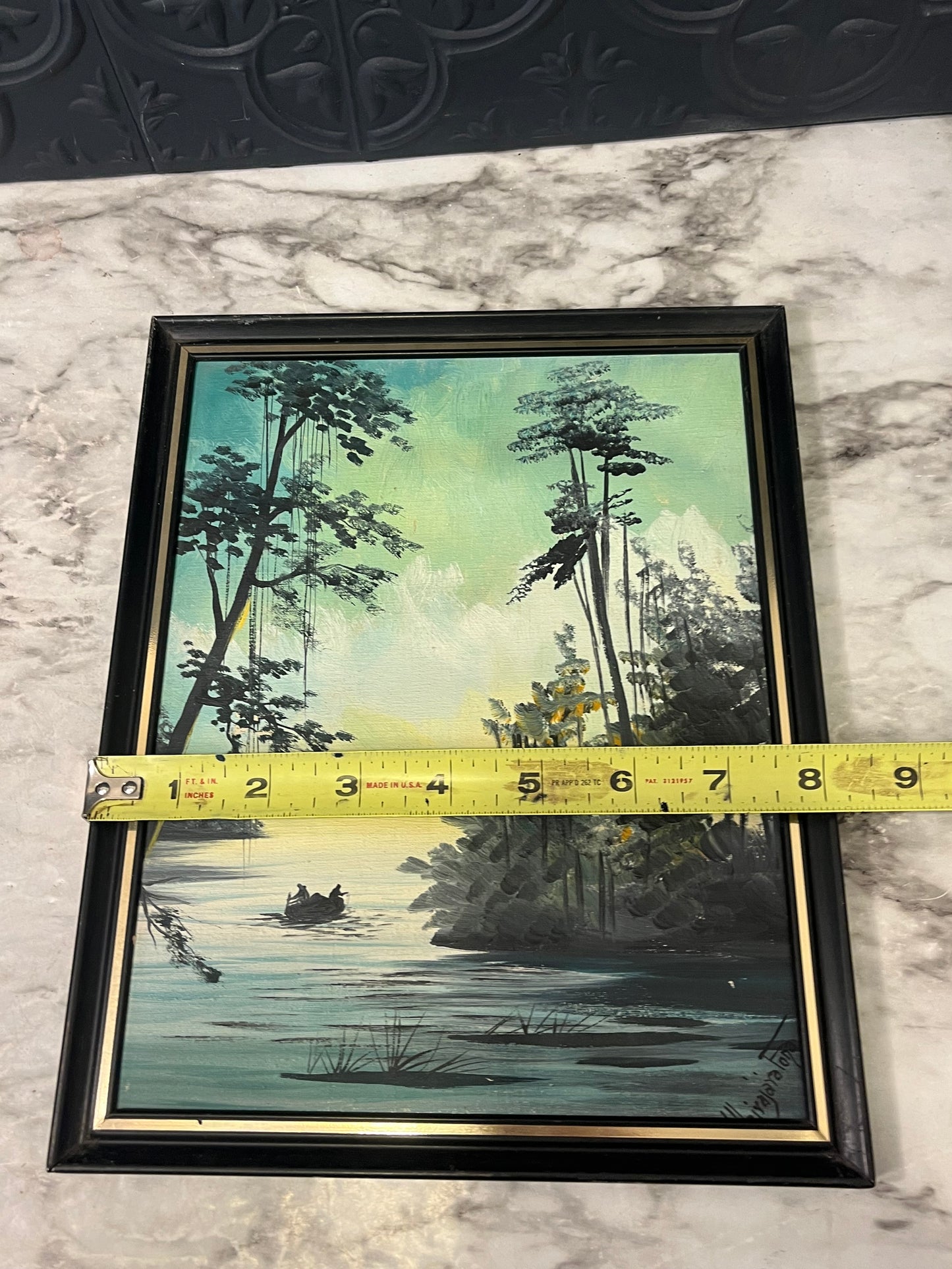 Green and Blue Seascape Painting