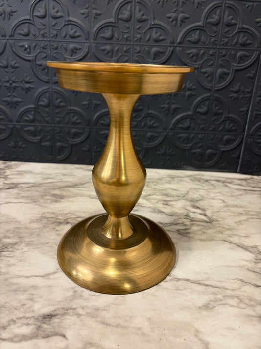 Pottery Barn Brass Pedestal Candle/Plant Holder