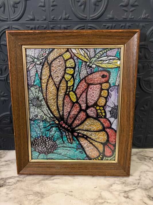 Butterfly Foil Paint by Numbers Framed
