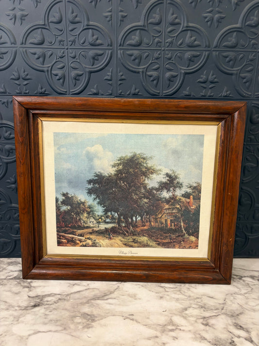 Village Avenue Print on Canvas