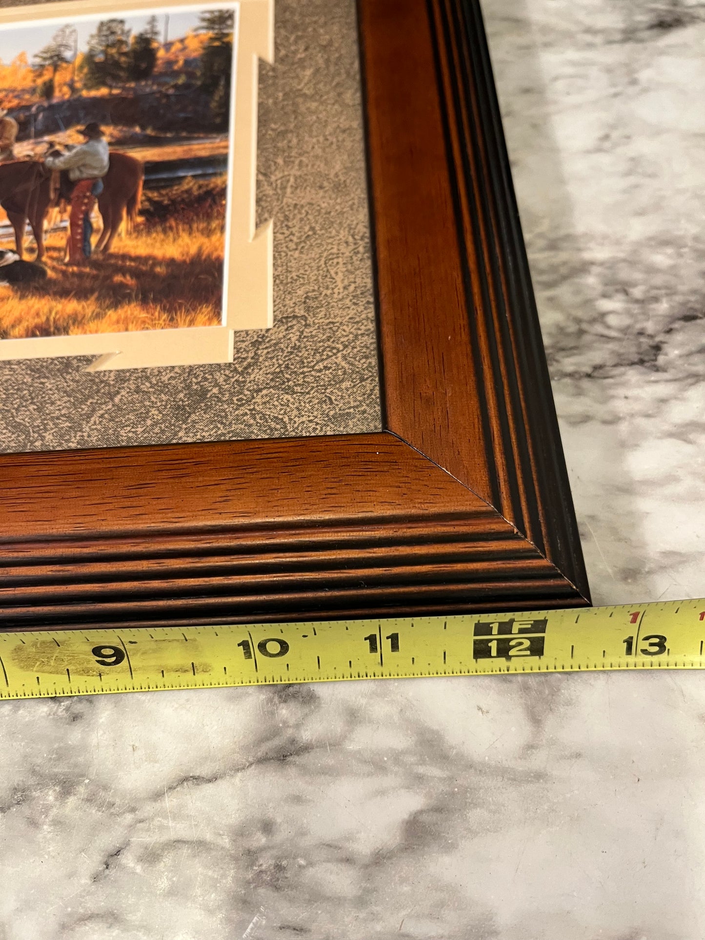 Fall print of cowboys