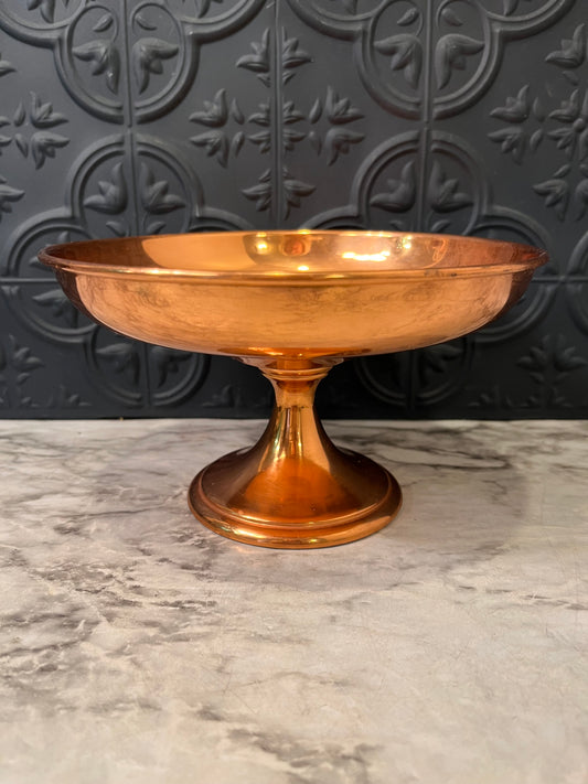 Coppercraft Pedestal Bowl Compote