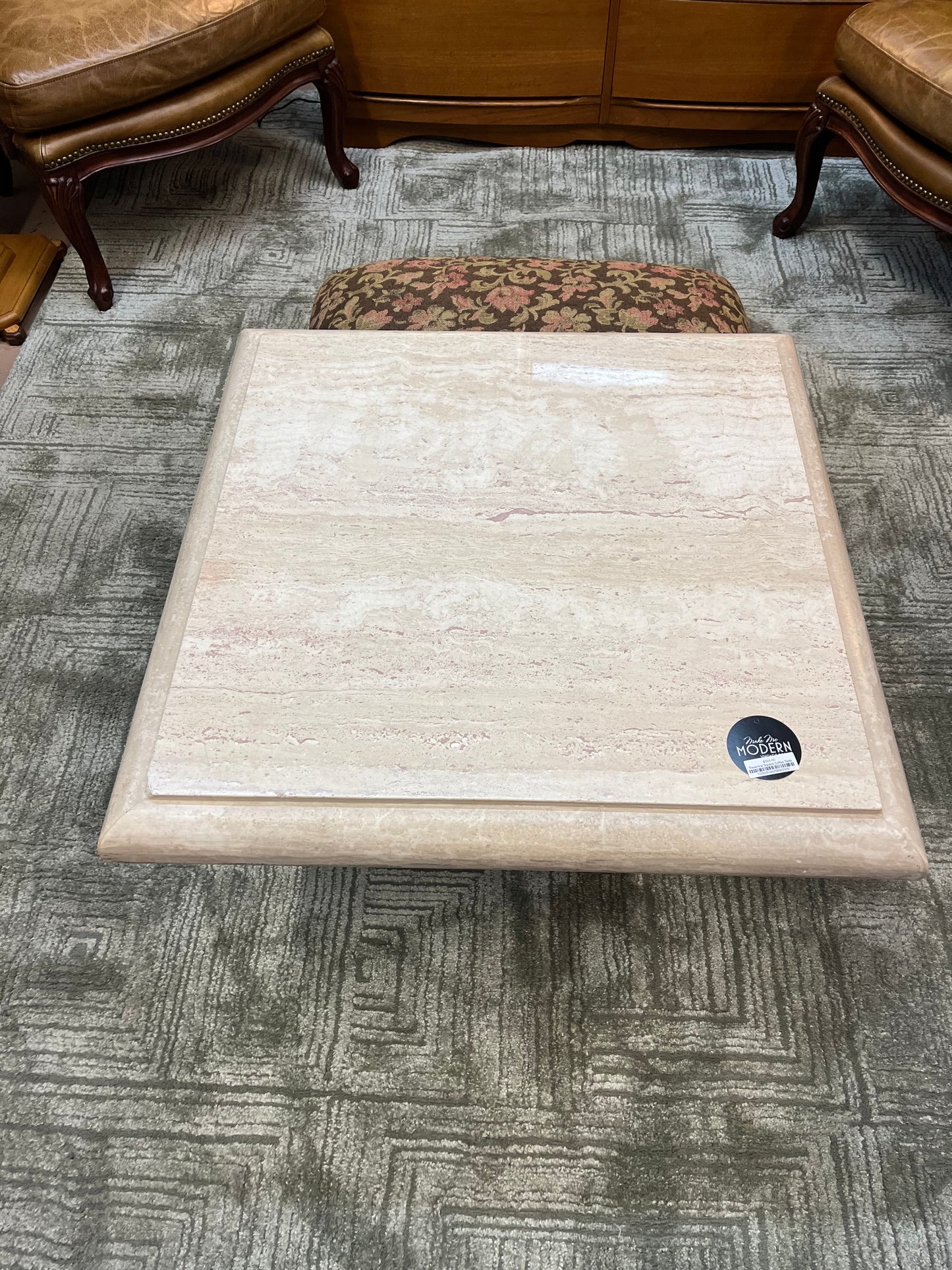 Travertine Square Coffee Table